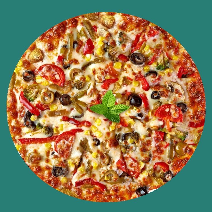 Foto de pizza de la huerta